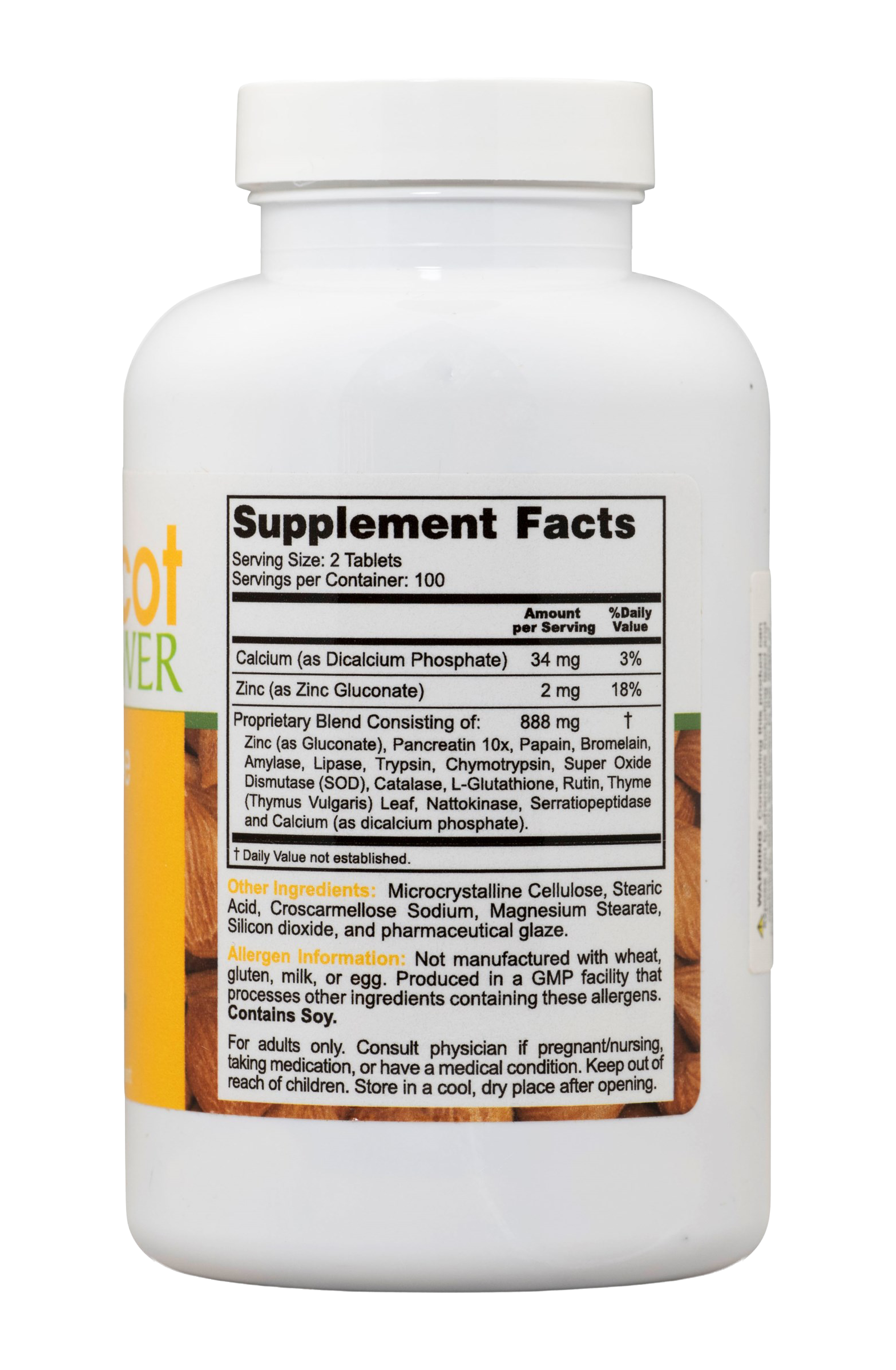 Megazyme Forte: Pancreatic Enzymes, 200 Tablets | Apricot Power